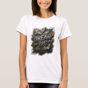 Schoon Zilver DROOM GROOT Citaat T-shirt