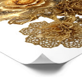 Schoon Zilver GOUDEN ROZEN Poster (Hoek)