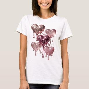 Schoon Zilver HARTEN VAN GLANS EN GLAMOUR T-shirt
