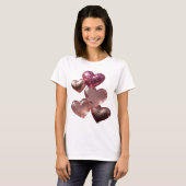 Schoon zilver HEARTS OF LOVE T-shirt (Voorkant volledig)