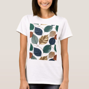 Schoon Zilver HERFSTBLADEREN Citaat Design T-shirt