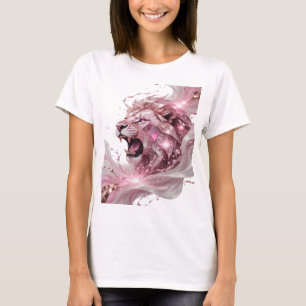 Schoon zilver LION KING Grafisch ontwerp T-shirt