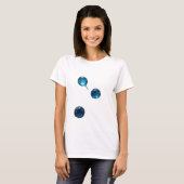 Schoon zilver WATER DROP Tekst Ontwerp T-shirt (Voorkant volledig)