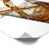 Schoon Zilver WHISKY SPLASH Design Poster (Hoek)
