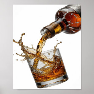 Schoon Zilver WHISKY SPLASH Design Poster