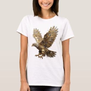 Schoon Zilveren EAGLE OF MONEY Statement Design T-shirt