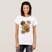 Schoon zilveren GOLDEN ROSES Statement T-shirt (Voorkant volledig)
