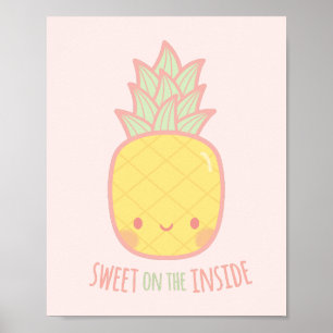 Schoon Zoet van Binnen Ananas Muur Decoratie