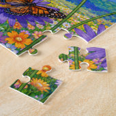 Schoon zomergestomte monarchvlinders legpuzzel (Zijkant)