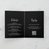 Schoon Zwart Foto QR Code Modern Trouwen (Binnen)