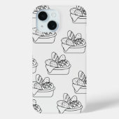 Schoon zwart-wit eenvoudige telefoonhoesje Case-Mate iPhone case (Achterkant)