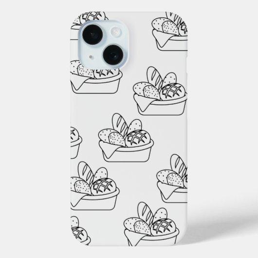 Schoon zwart-wit eenvoudige telefoonhoesje Case-Mate iPhone case (Achterkant)