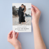 Schoon zwart-wit foto budget huwelijksprogramma (Hand)