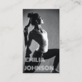 Schoon Zwart & Wit Foto L Professionele Trainer Visitekaartje (Voorkant)