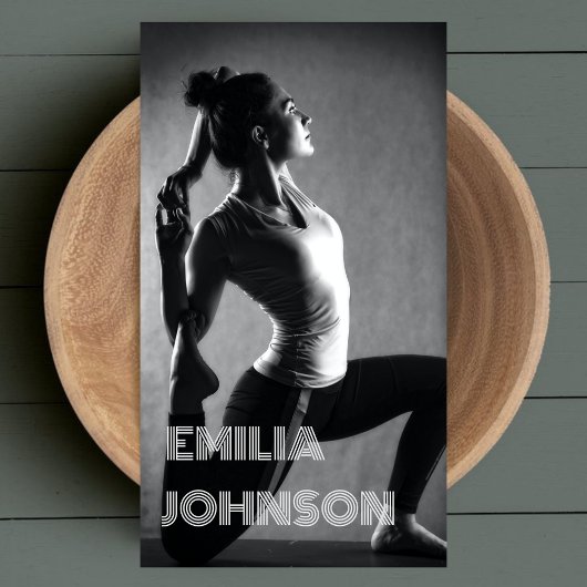 Schoon Zwart & Wit Foto L Professionele Trainer Visitekaartje