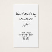 Schoon Zwart & Wit Handgemaakt door Visitekaartjes (Voorkant)