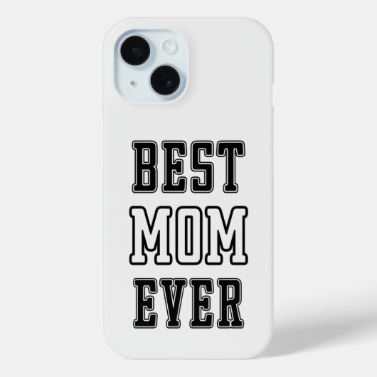 Schoon zwart-wit modern telefoonhoesje | beste moe Case-Mate iPhone case (Achterkant)