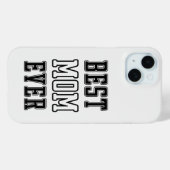 Schoon zwart-wit modern telefoonhoesje | beste moe Case-Mate iPhone case (Achterkant (horizontaal))