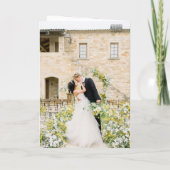 Schoon zwart-wit monogram moderne bruiloft (Achterkant)