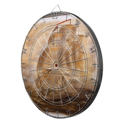 Schoonboek en  kaart dartbord (Voorkant Rechts)