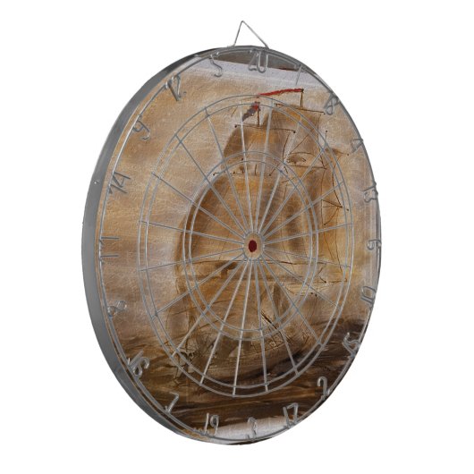 Schoonboek en  kaart dartbord (Voorkant Links)