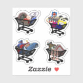 SCHOONBOEKSCHOKKEN STICKER (Vel)