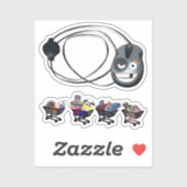 SCHOONBOEKSCHOKKEN STICKER (Vel)