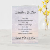 Schoonbroer Aanmoedigingsgedicht Groet Kaart (Gele Bloem)