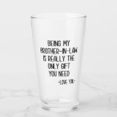 Schoonbroer Mok, schoonbroer cadeau Glas (Voorkant)