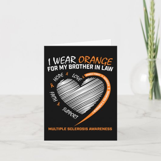 schoonbroer multiple sclerose kleding MS Aware Kaart (Voorkant)