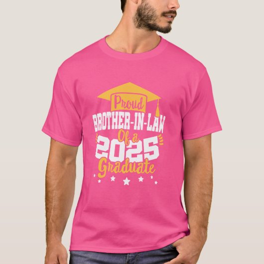 Schoonbroer van een 2025 Afstuderen Class Senior G T-shirt (Voorkant)
