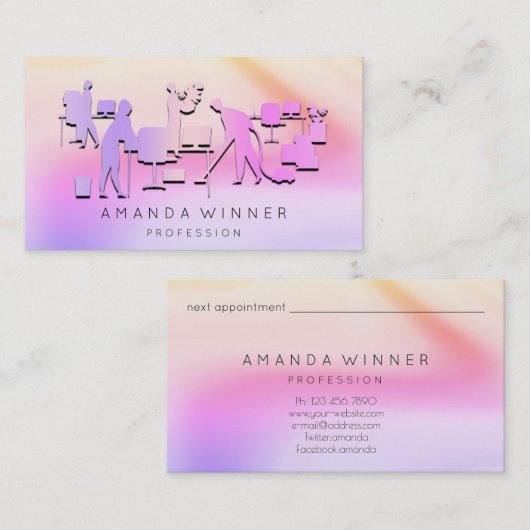 SCHOONDIENSTEN VERWIJDEREN OPSLAGHOUSEKEEPING AFSPRAKENKAARTJE (Voorkant / Achterkant)