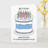 Schoondochter blij met 30ste verjaardag kaart (Gele Bloem)