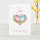 Schoondochter en schoonzoon Jubilea Kaart met lief (Gele Bloem)