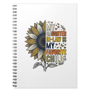 Schoondochter Favoriete Kind Zonnebloem Vintage S Notitieboek