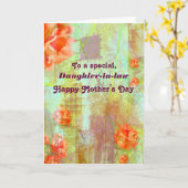 Schoondochter / Happy Moederdag - Bloemen Kaart (Gele Bloem)