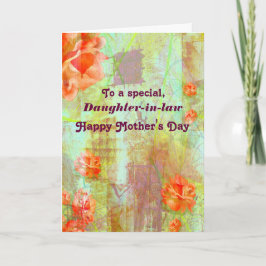 Schoondochter / Happy Moederdag - Bloemen Kaart