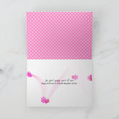 schoondochter-in-law polka dot-verjaardag kaart (Binnen)