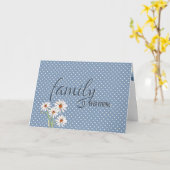 Schoondochter madeliefje op stippen kaart (Gele Bloem)