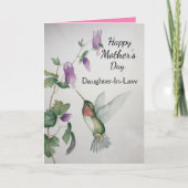 Schoondochter Moederdag Hummingbird Kaart (Voorkant)