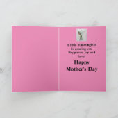 Schoondochter Moederdag Hummingbird Kaart (Binnen)