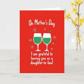 Schoondochter Moederdag kaart (Gele Bloem)