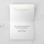 Schoondochter Religieuze Zonnebloem Verjaardag Kaart (Binnen)