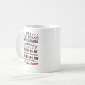 Schoondochter van een Geweldige schoonmoeder Koffiemok (Voorkant links)