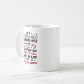 schoondochter van een Geweldige schoonvader Koffiemok (Voorkant links)