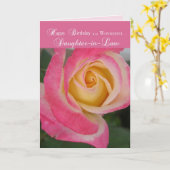 Schoondochter Verjaardag, Religieus Kaart (Gele Bloem)