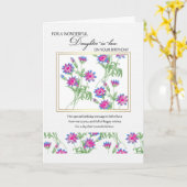 Schoondochter verjaardagskaart - verjaardagskaart kaart (Gele Bloem)