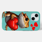 Schoone Baardagaam Groen Valentijn Case-Mate iPhone Case (Achterkant (horizontaal))