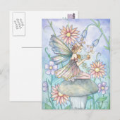 Schoone Bloemenfee Kunst van Molly Harrison Briefkaart (Voorkant / Achterkant)