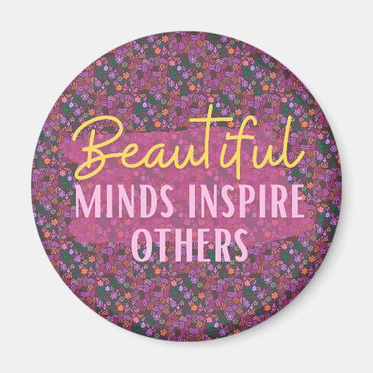 Schoone Geesten Inspireren Anderen Magneet (Voorkant)